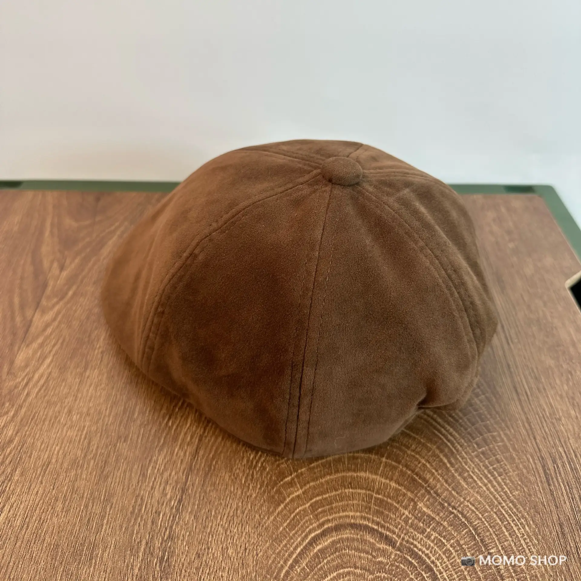 Maroon Suede Forward Cap Winter Warm Men Women Clothing — feature 10