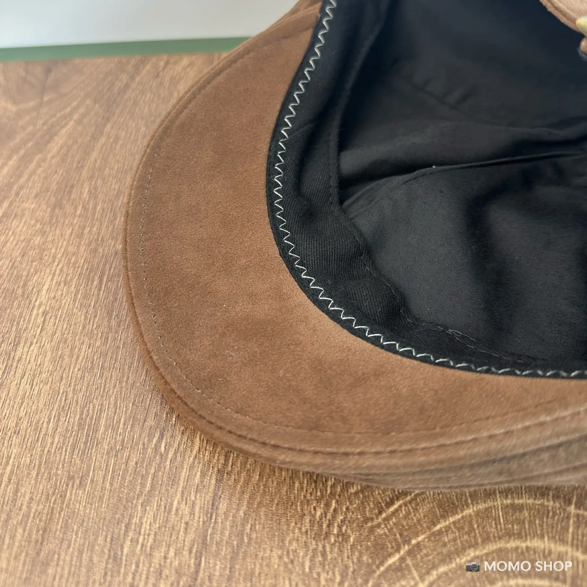 Maroon Suede Forward Cap Winter Warm Men Women Clothing — feature 13