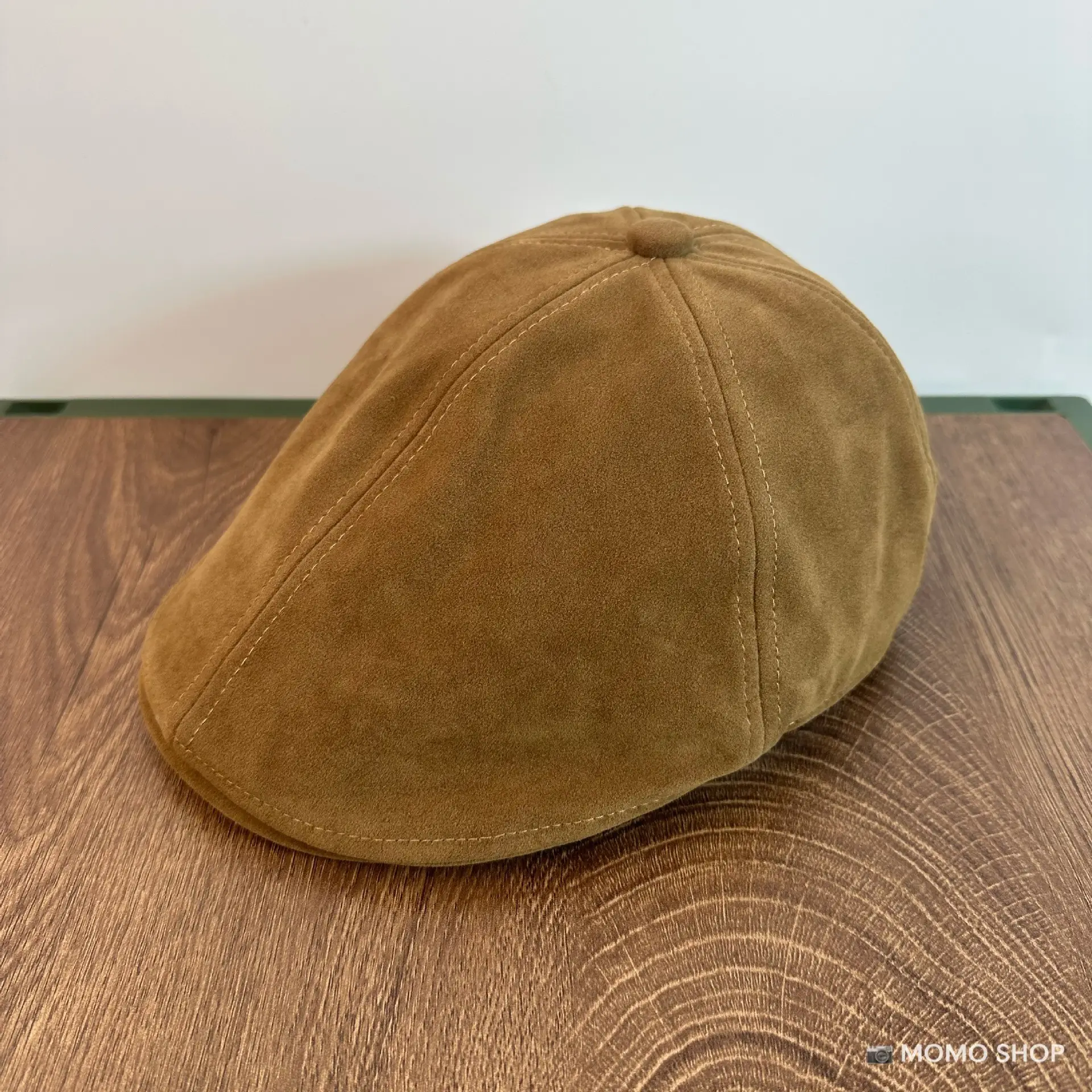 Maroon Suede Forward Cap Winter Warm Men Women Clothing — feature 4