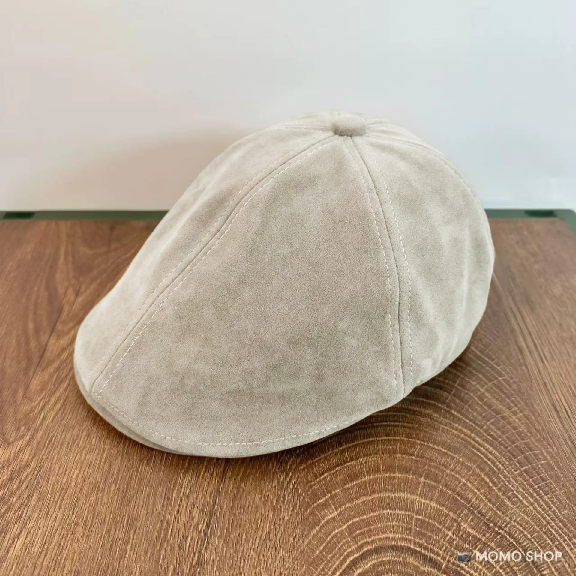 Maroon Suede Forward Cap Winter Warm Men Women Clothing - Image 5