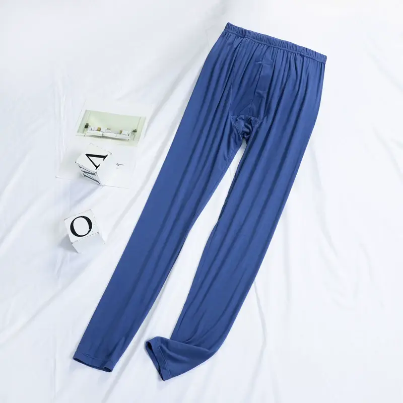 Thin Modal Thermal Pants for Men, High-Waisted, Tight-Fitting, Cotton-Lined, Warm Pants, Sleep Pants, Large Size Thermal Pants in Stock — feature 3