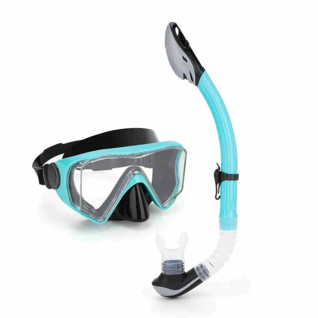 Wave Promotion Professional Snorkeling Two-Piece Set of Equipment Diving Goggles Breathing Tube Large Frame Wide Field of View