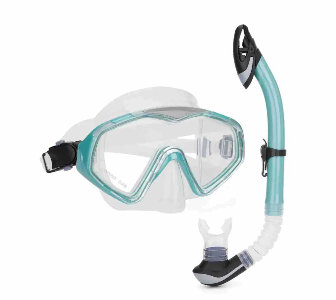 Wave Promotion Professional Snorkeling Two-Piece Set of Equipment Diving Goggles Breathing Tube Large Frame Wide Field of View