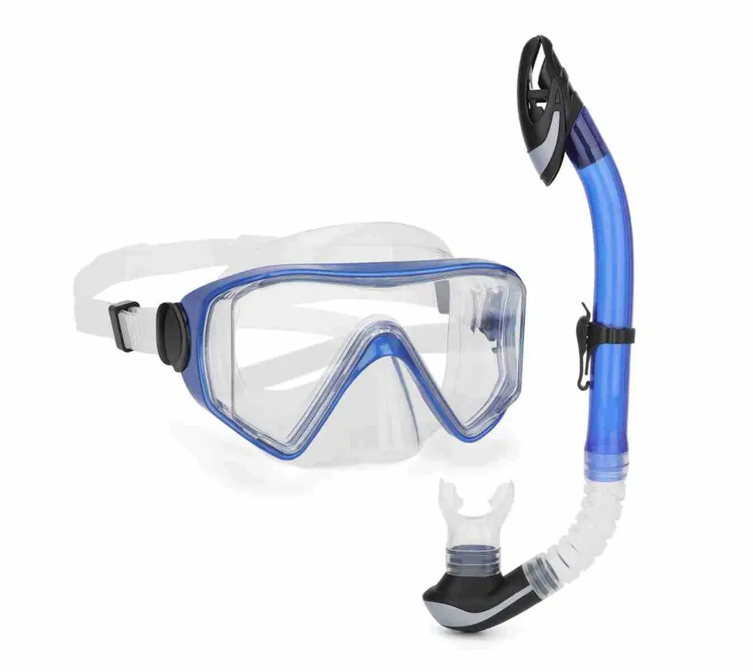 Wave Promotion Professional Snorkeling Two-Piece Set of Equipment Diving Goggles Breathing Tube Large Frame Wide Field of View