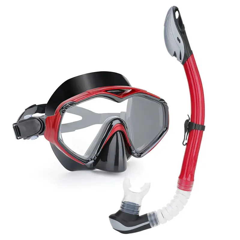 Wave Promotion Professional Snorkeling Two-Piece Set of Equipment Diving Goggles Breathing Tube Large Frame Wide Field of View