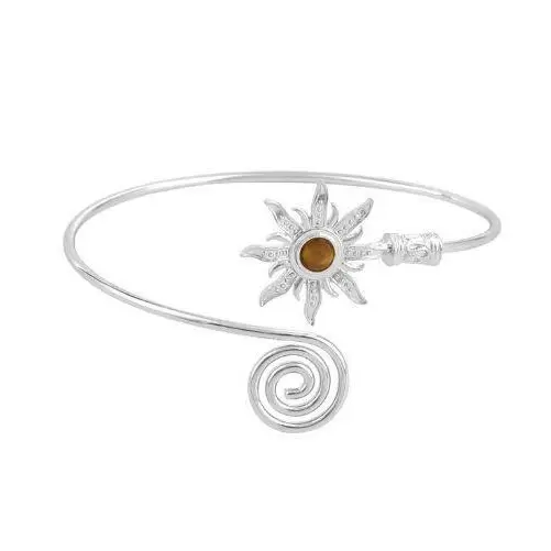Vintage Sunflower Bracelet Wholesale European and American Cross-Border Metal Jewelry for Women, High-End Adjustable Open Bracelet