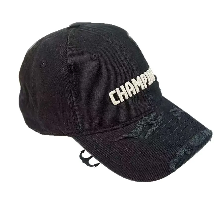 Vintage Distressed Cap for Women Brown Embroidered - Image 10