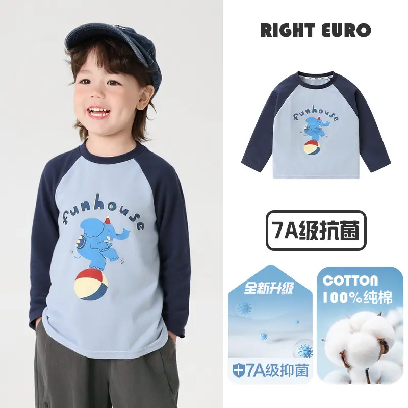 Right European Boys Cotton Long Sleeve T-Shirt Spring 2026 - Image 3