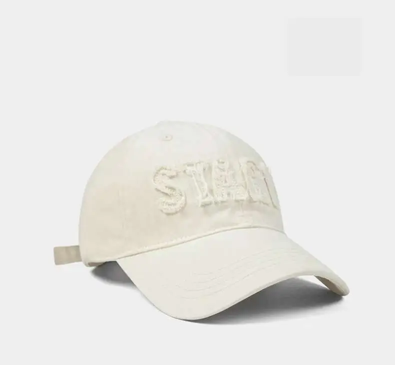 Women's Black Baseball Cap Large Head Circumference Summer — feature 4