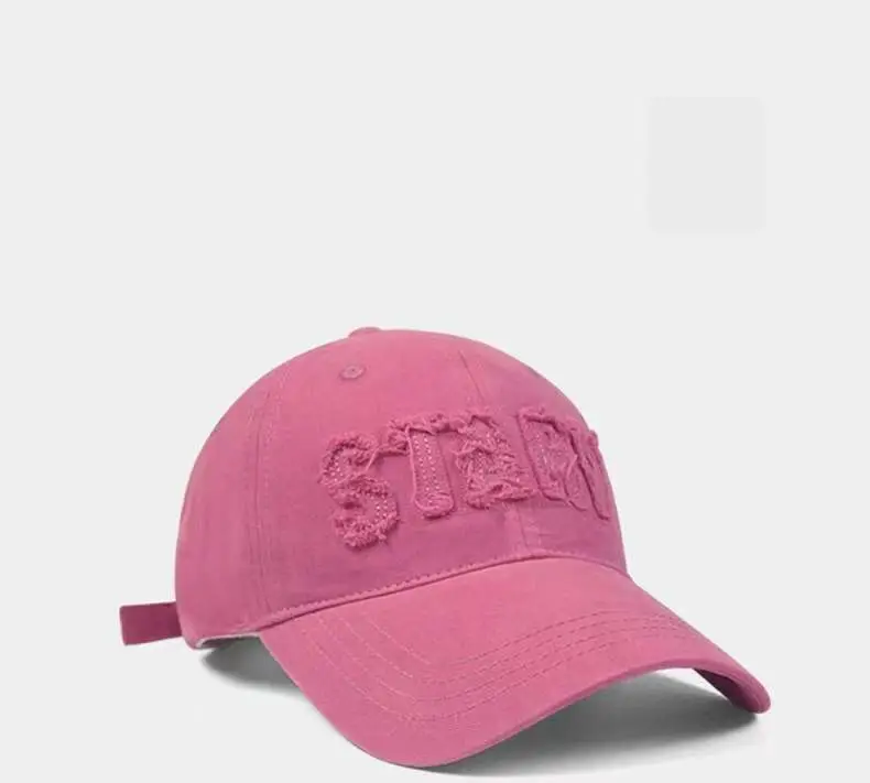 Women's Black Baseball Cap Large Head Circumference Summer — feature 5