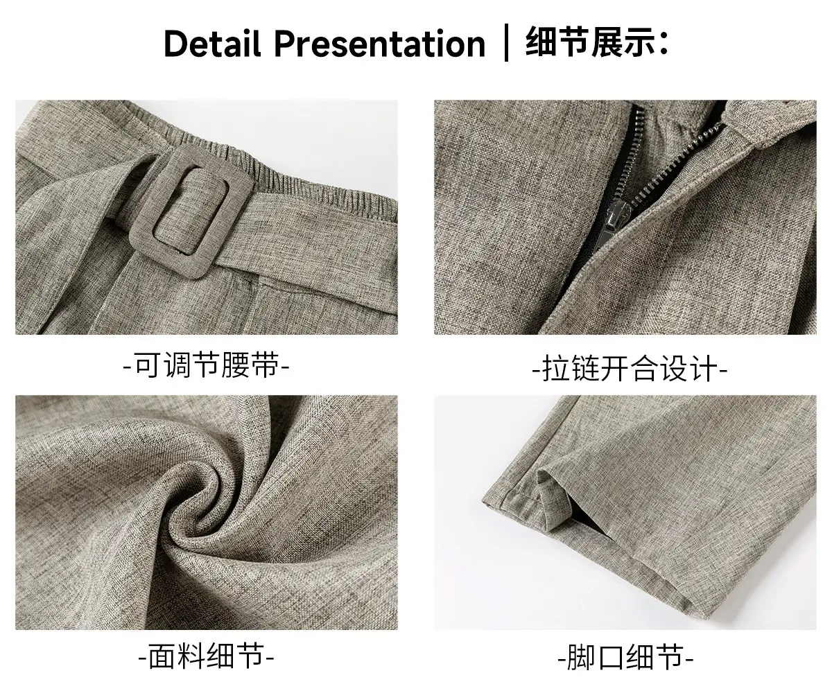 Men's Old Money Style Belt Trousers Brown — feature 33