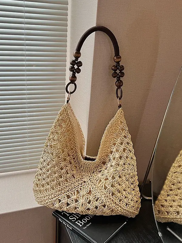 Women's Woven Cut Out Shoulder Bag Summer 2025 - Image 5