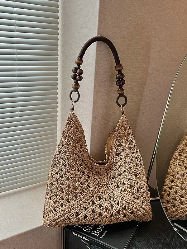 Women's Woven Cut Out Shoulder Bag Summer 2025 - Image 6