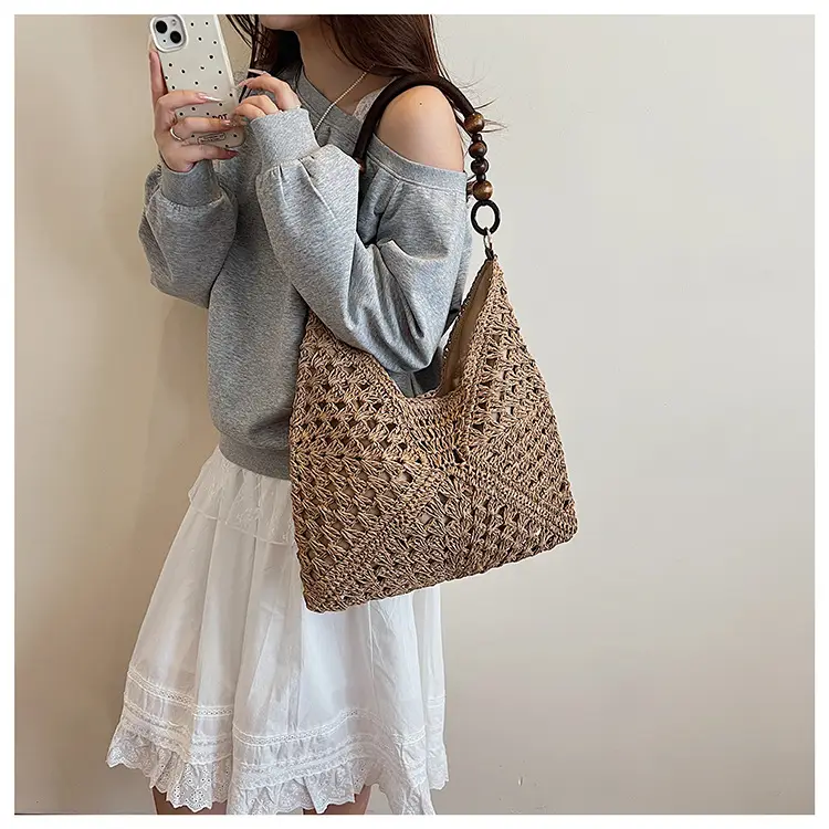 Women's Woven Cut Out Shoulder Bag Summer 2025 — feature 10