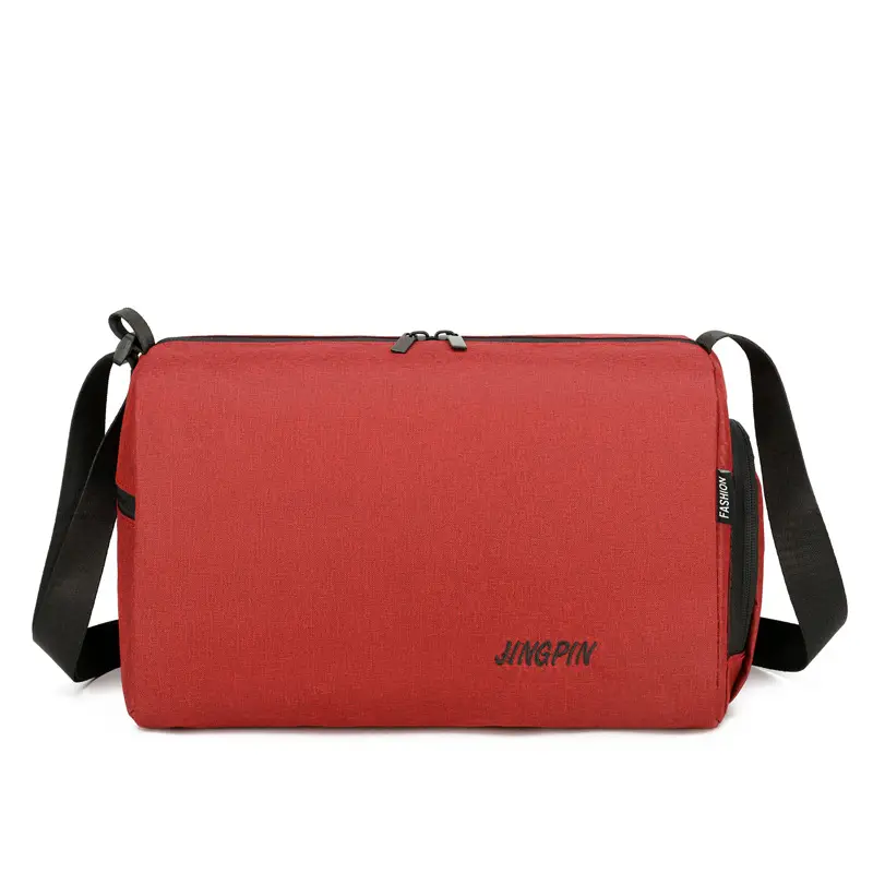 Men Oxford Cloth Shoulder Bag Grey Business Commute - Image 3