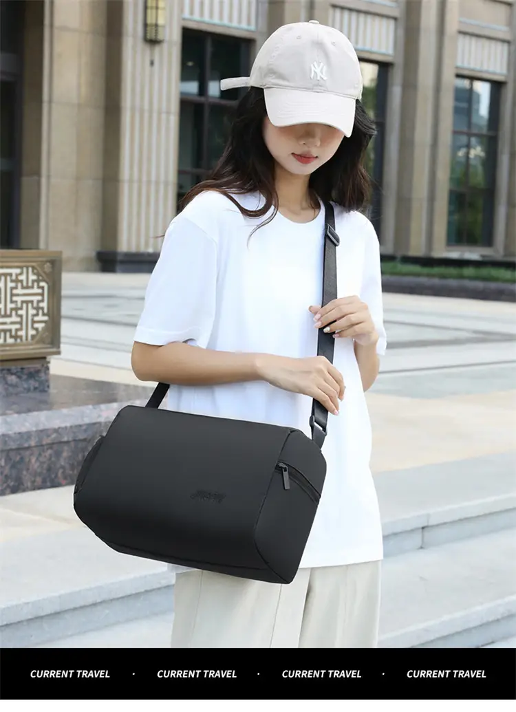 Men Oxford Cloth Shoulder Bag Grey Business Commute — feature 3