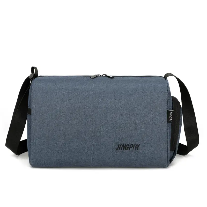 Men Oxford Cloth Shoulder Bag Grey Business Commute - Image 4