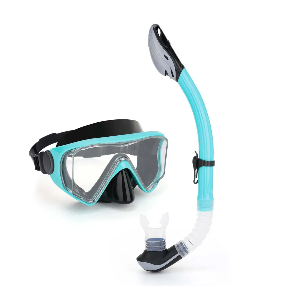 Wave Promotion Professional Snorkeling Two-Piece Set of Equipment Diving Goggles Breathing Tube Large Frame Wide Field of View