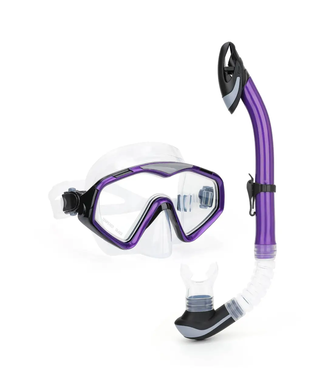 Wave Promotion Professional Snorkeling Two-Piece Set of Equipment Diving Goggles Breathing Tube Large Frame Wide Field of View