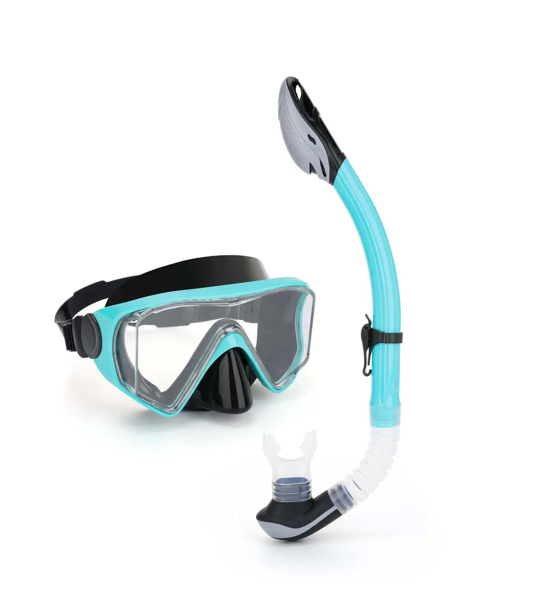Wave Promotion Professional Snorkeling Two-Piece Set of Equipment Diving Goggles Breathing Tube Large Frame Wide Field of View