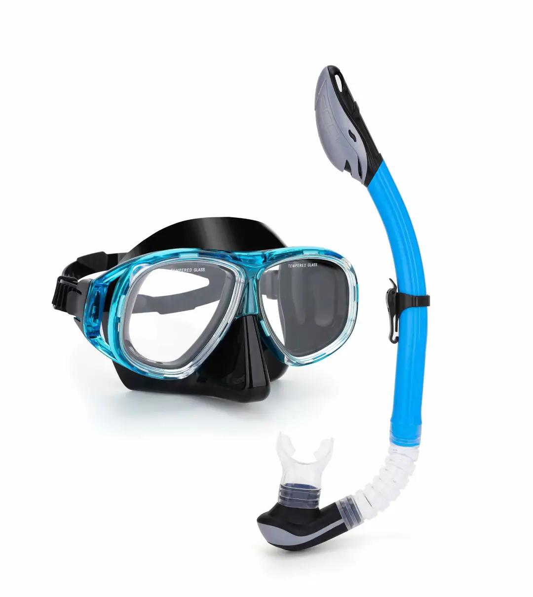 Wave Promotion Professional Snorkeling Two-Piece Set of Equipment Diving Goggles Breathing Tube Large Frame Wide Field of View