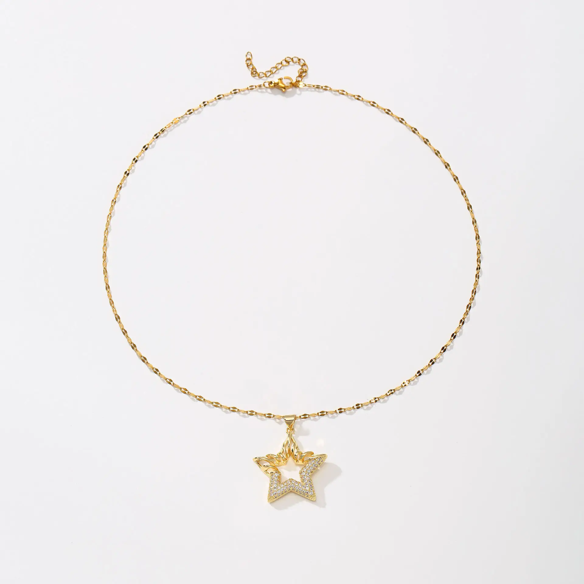 Gold Star Shaped Necklace for Women - Image 5