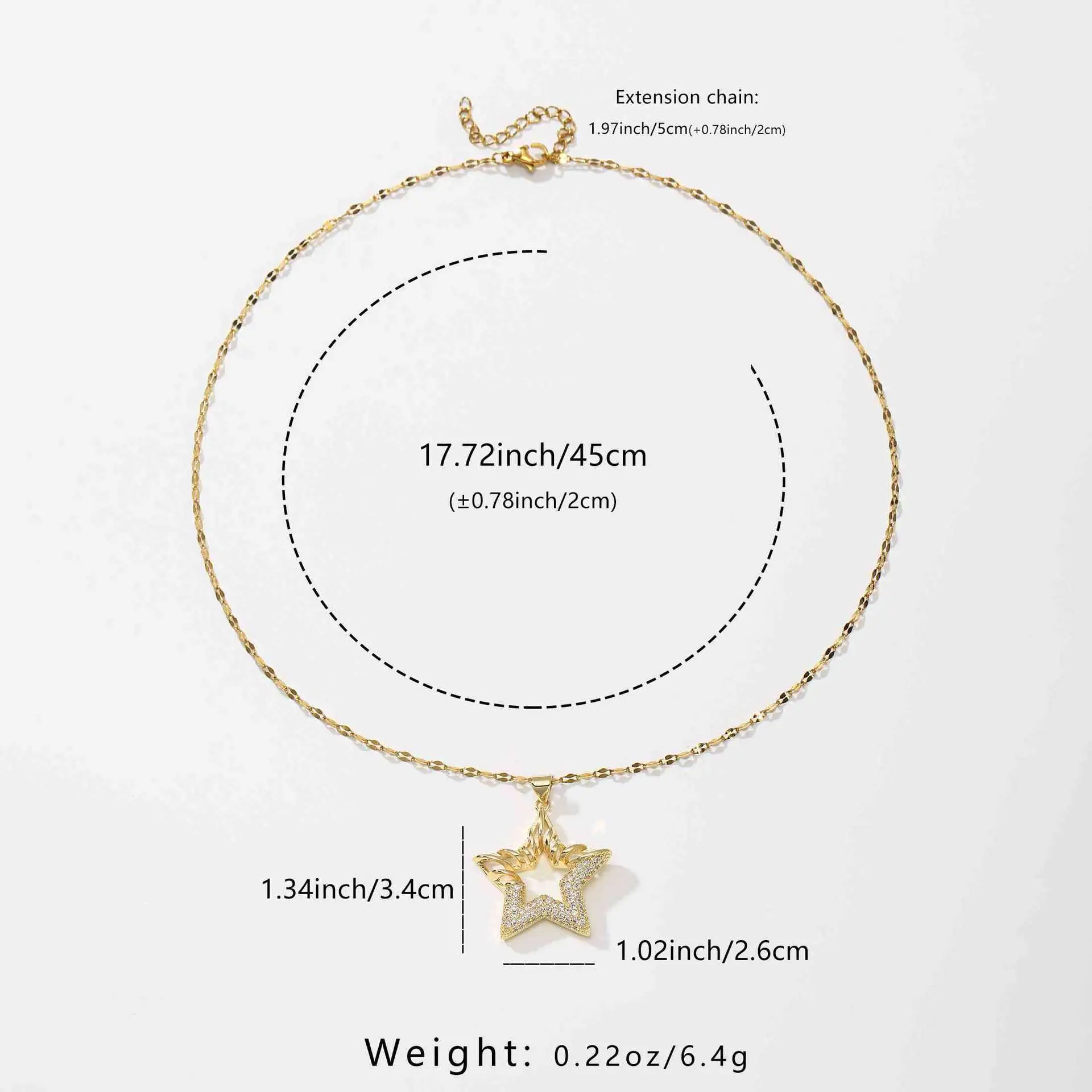 Gold Star Shaped Necklace for Women โ feature 1