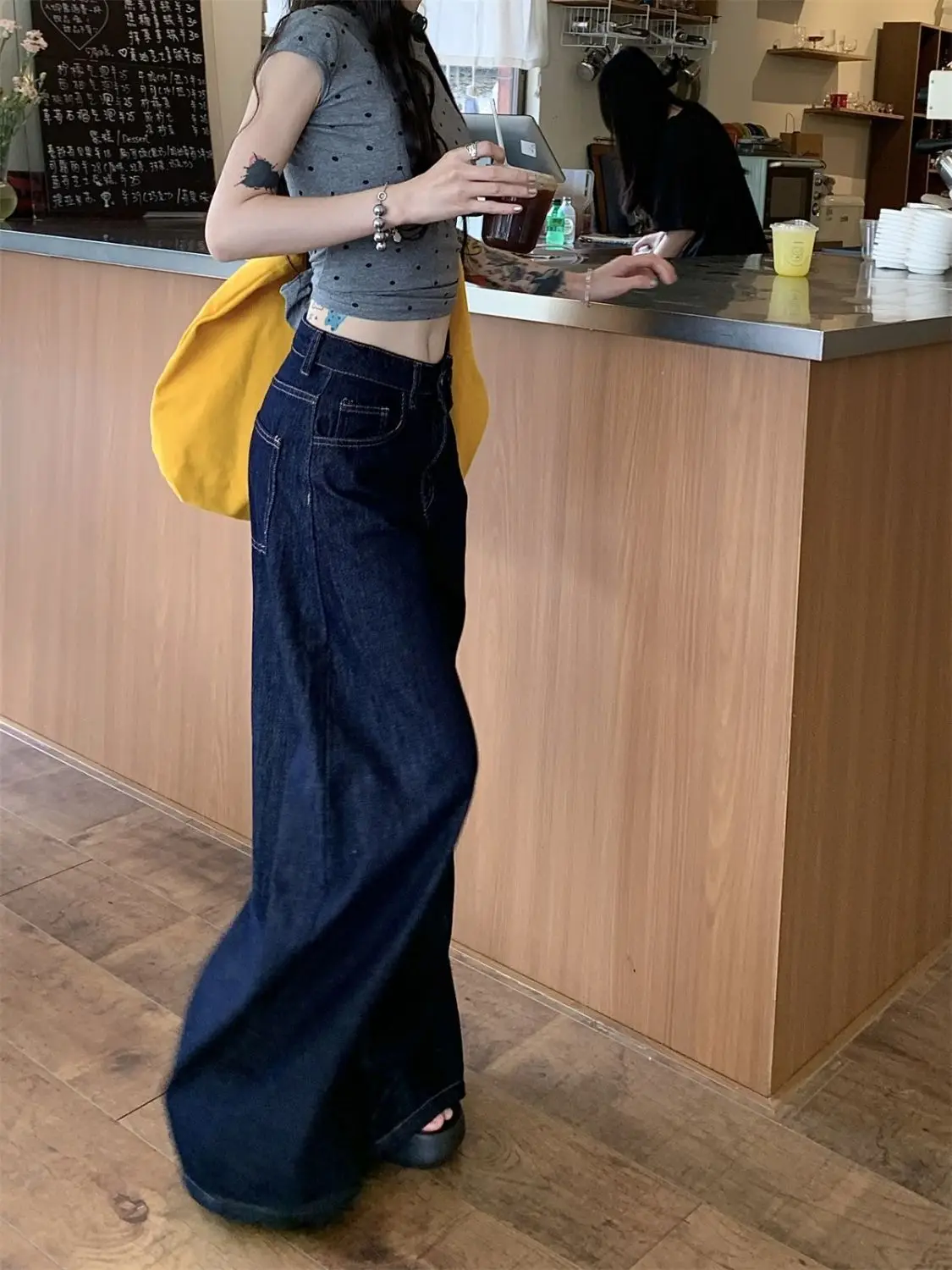 Dark Blue Wide Leg High Waist Jeans for Women 2025 — feature 8