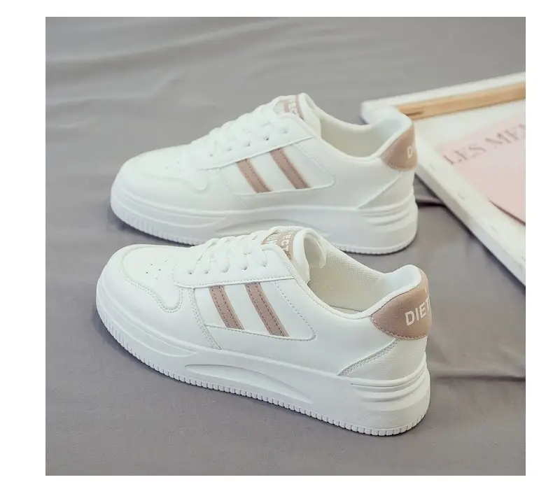 Women White Casual Sneakers 2025 Spring Autumn Ins — feature 12