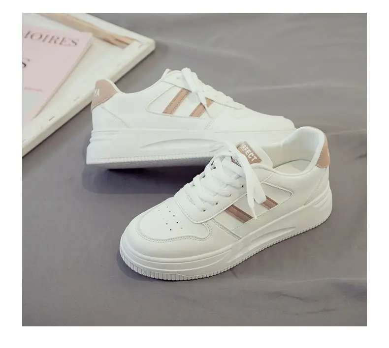 Women White Casual Sneakers 2025 Spring Autumn Ins — feature 13