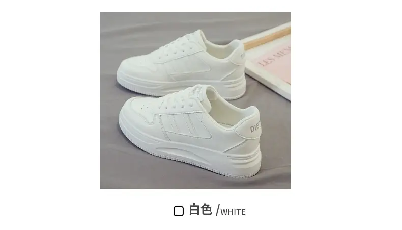 Women White Casual Sneakers 2025 Spring Autumn Ins — feature 3