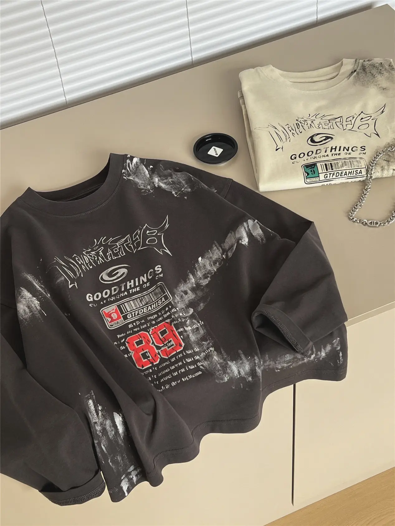 Retro Boys Cotton Long Sleeve T-Shirt Green Bag - Image 5