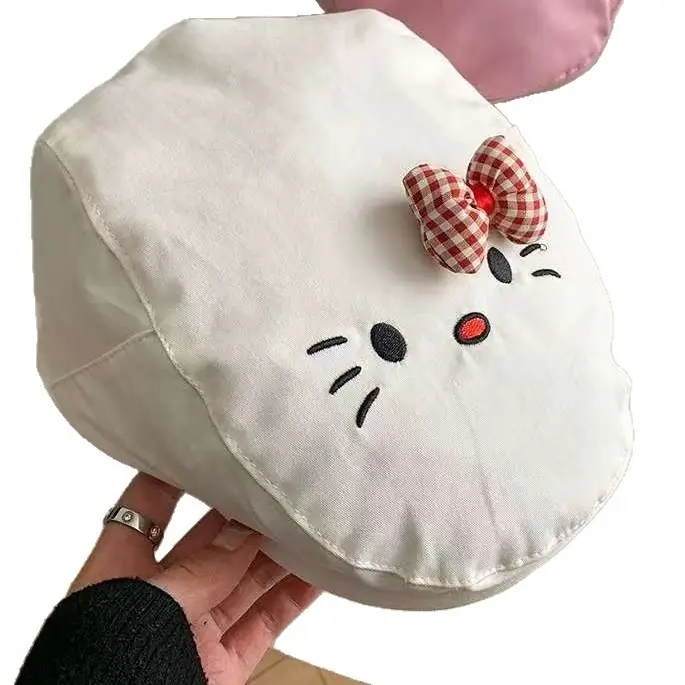 Hello Kitty Bowknot Cat Cap for Women Spring Summer - Image 7