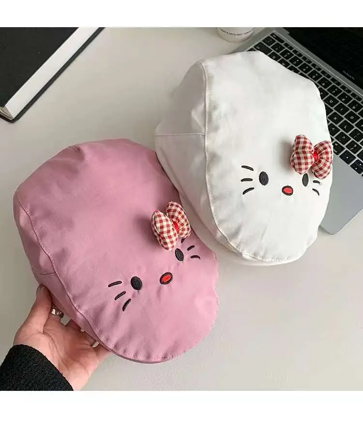 Hello Kitty Bowknot Cat Cap for Women Spring Summer — feature 9