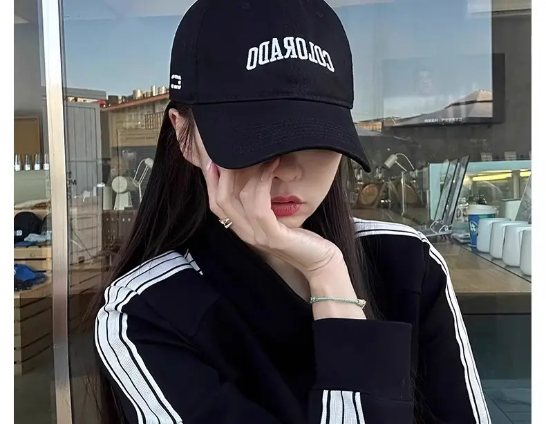 Women Cotton Duckbill Cap Colorado Embroidery Large — feature 8