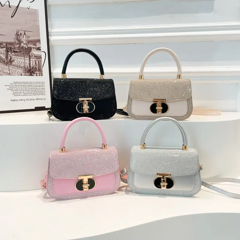 Black Sequin Shoulder Bag for Women 2025 Spring - Image 6