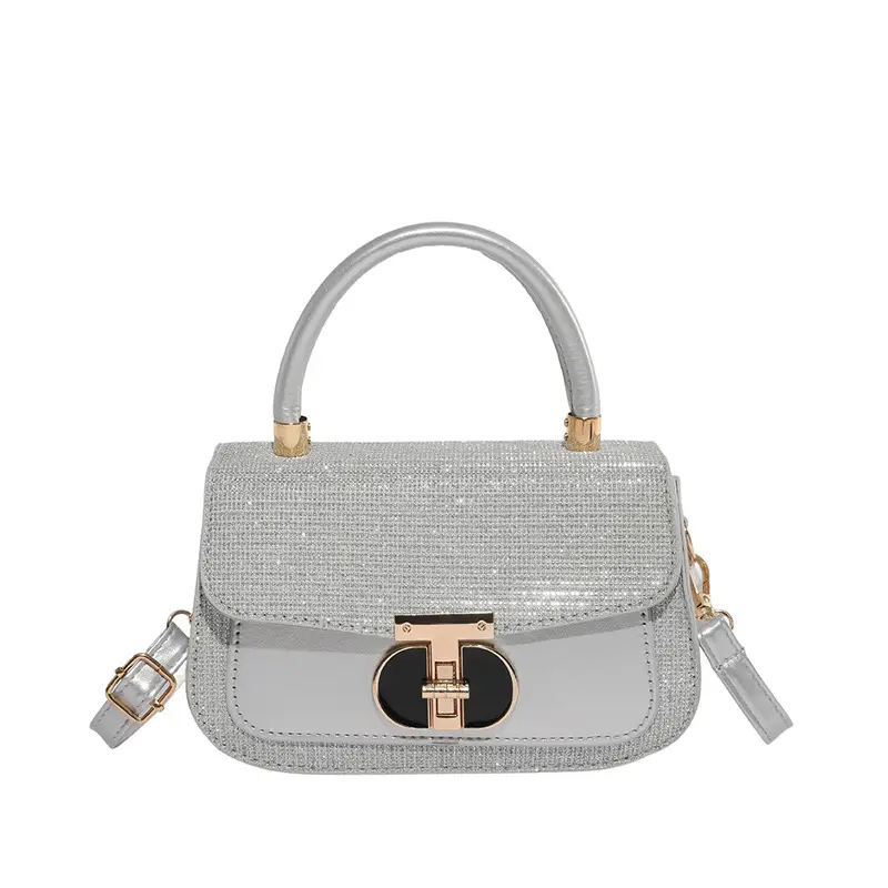 Black Sequin Shoulder Bag for Women 2025 Spring - Image 9