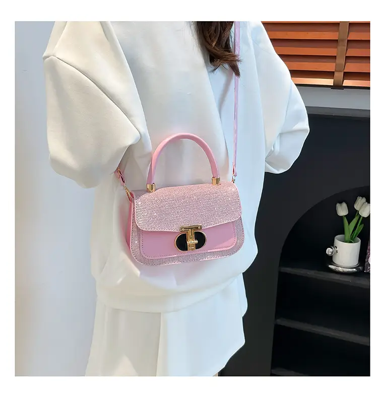 Black Sequin Shoulder Bag for Women 2025 Spring — feature 12