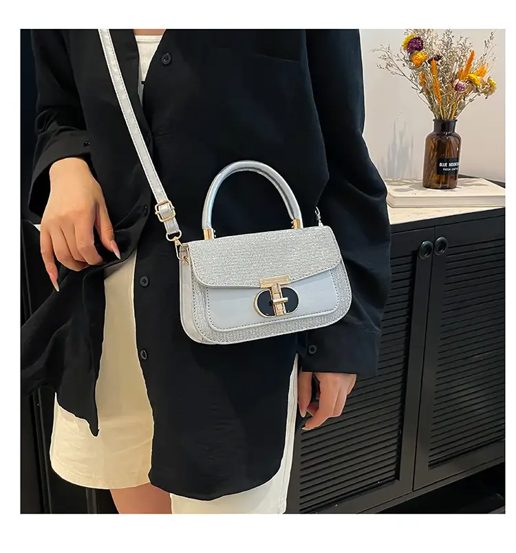 Black Sequin Shoulder Bag for Women 2025 Spring — feature 19