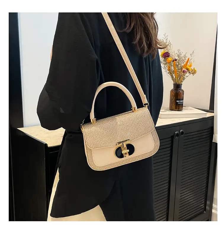Black Sequin Shoulder Bag for Women 2025 Spring — feature 23