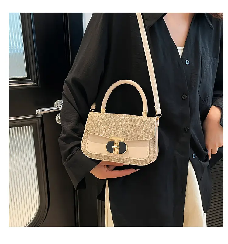 Black Sequin Shoulder Bag for Women 2025 Spring — feature 24