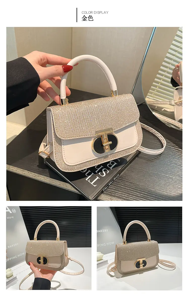 Black Sequin Shoulder Bag for Women 2025 Spring — feature 27