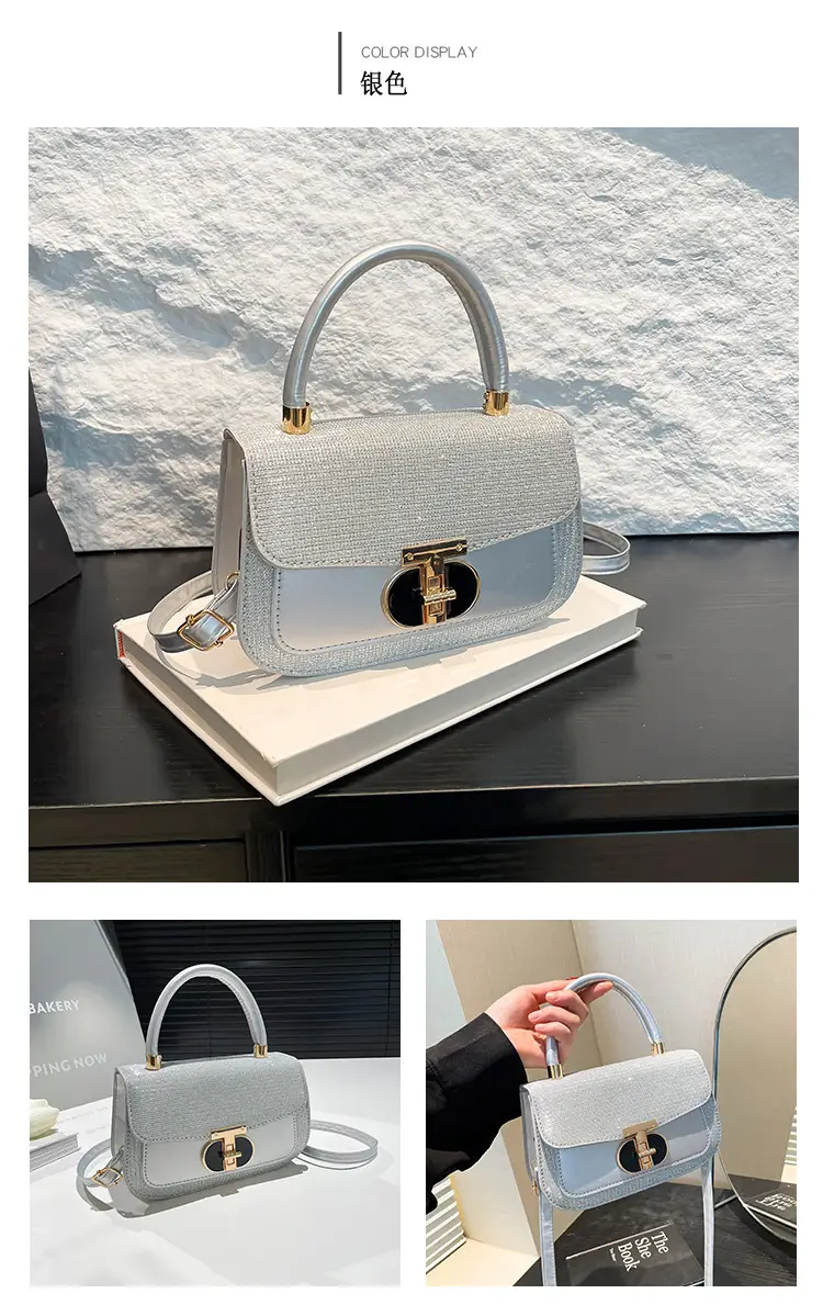 Black Sequin Shoulder Bag for Women 2025 Spring — feature 28