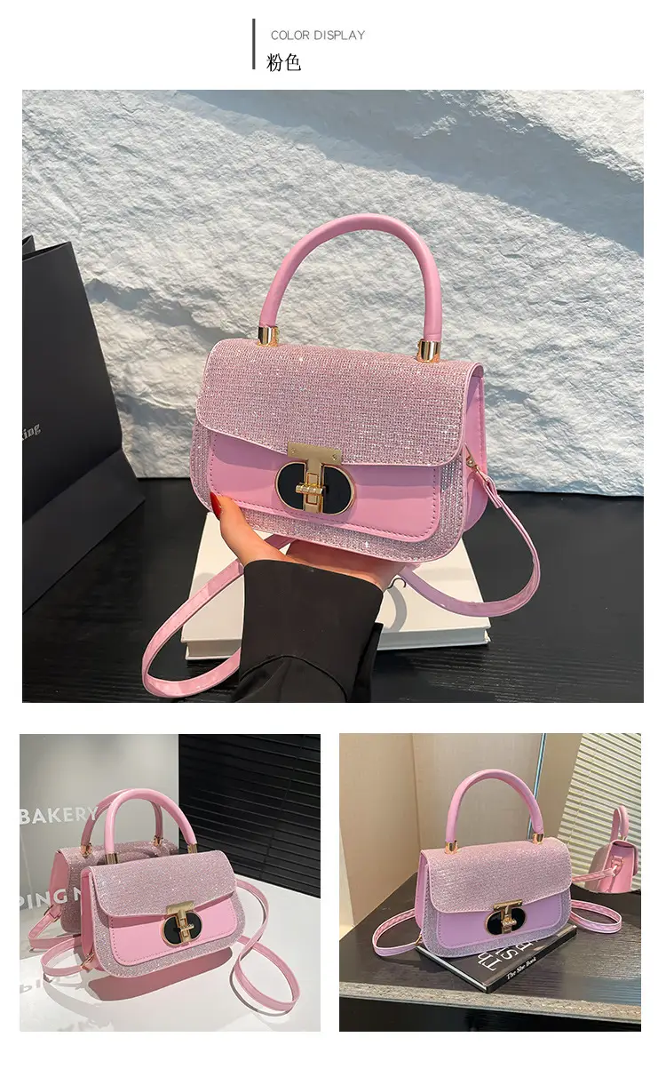 Black Sequin Shoulder Bag for Women 2025 Spring — feature 29