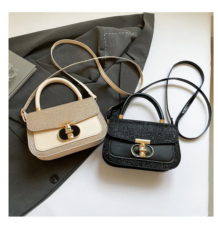 Black Sequin Shoulder Bag for Women 2025 Spring — feature 31