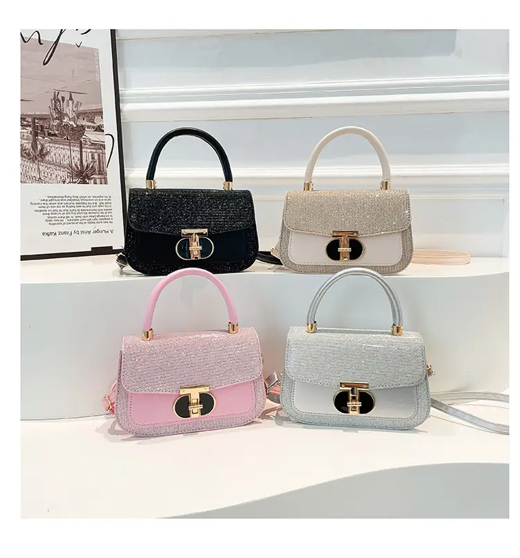 Black Sequin Shoulder Bag for Women 2025 Spring — feature 32
