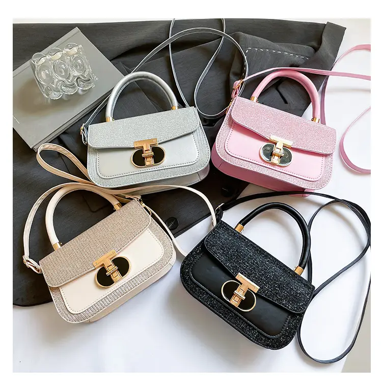 Black Sequin Shoulder Bag for Women 2025 Spring — feature 8