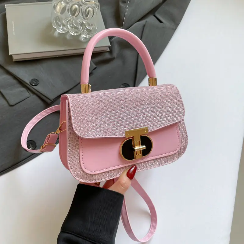 Black Sequin Shoulder Bag for Women 2025 Spring - Image 2
