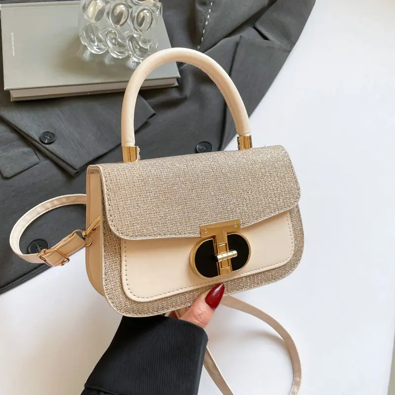 Black Sequin Shoulder Bag for Women 2025 Spring - Image 3