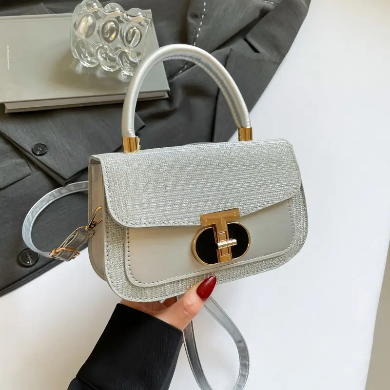 Black Sequin Shoulder Bag for Women 2025 Spring - Image 4
